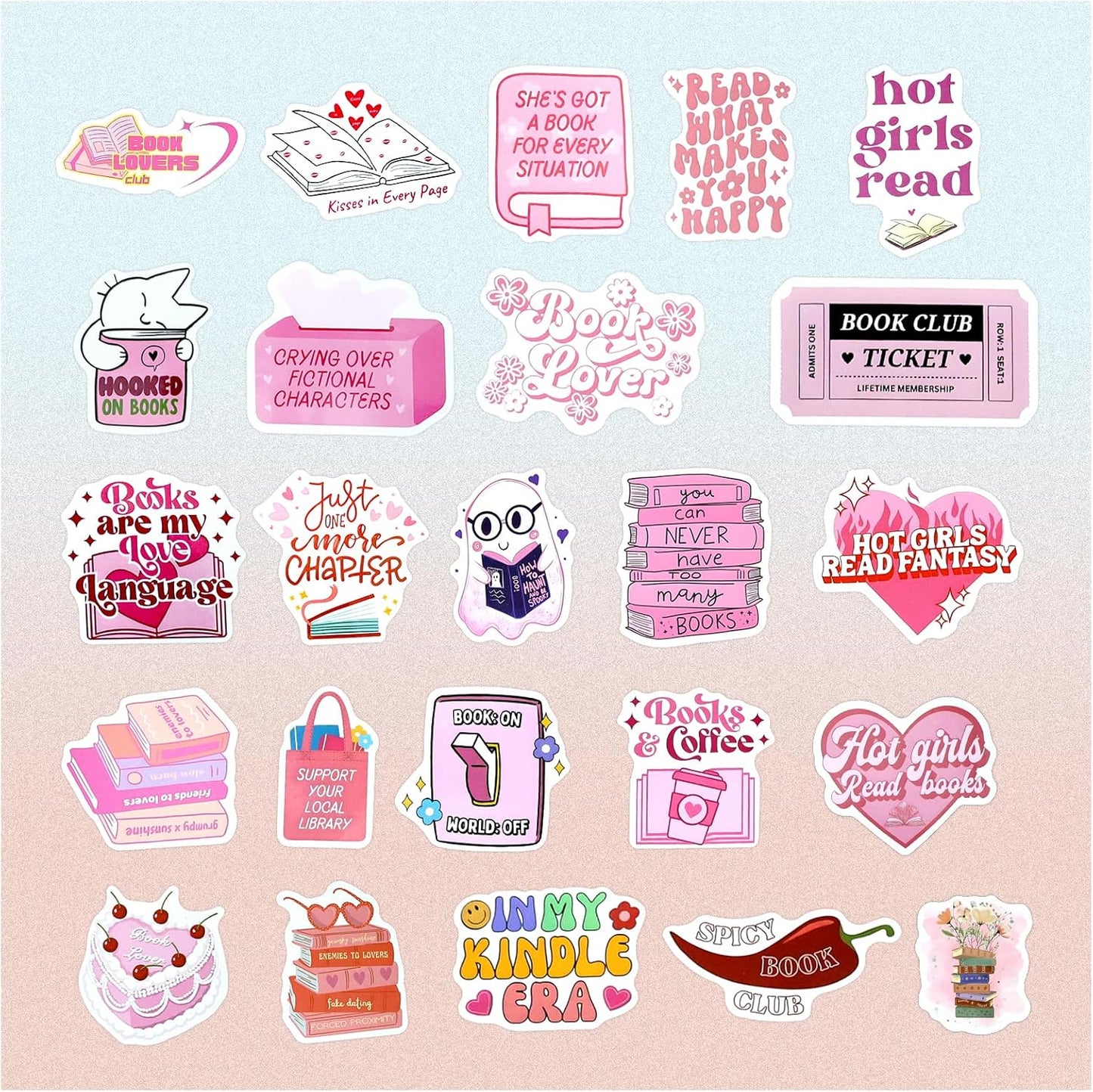 200Pcs Water Bottle Stickers for Kids, Cute Stickers for Water Bottles, Vinyl Waterproof Aesthetic Laptop Sticker Pack Classroom Prizes Skateboard for Kids Teens Girls Students (Cute-200pcs)