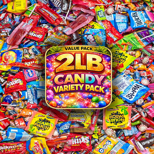 Ultimate Assorted Candy Mix 2 LB Bulk – Individually Wrapped Candy Variety Pack for Candy Bowl, Office Snacks, Party Favors, Piñata Fillers, Halloween Candy, Kids & Adults Treat Bag