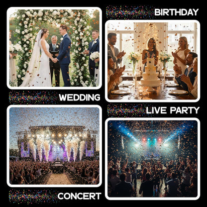 Ultimate Confetti, Multicolor Biodegradable Confetti - Rectangular Fluttering Tissue Paper Confetti for Cannon and Launcher use - Best for Holidays, Birthday, Wedding, and Parties - 1 lb, 16 oz