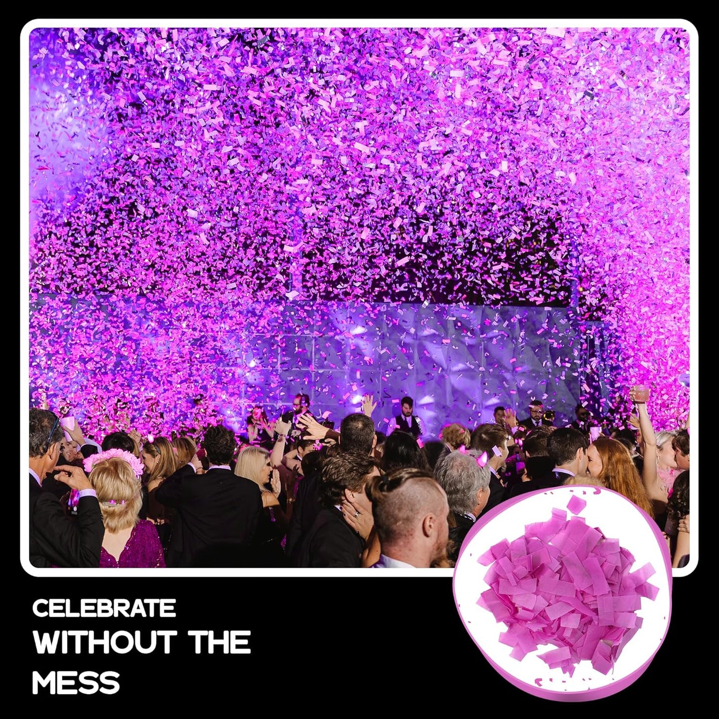 Ultimate Confetti, Multicolor Biodegradable Confetti - Rectangular Fluttering Tissue Paper Confetti for Cannon and Launcher use - Best for Holidays, Birthday, Wedding, and Parties - 1 lb, 16 oz