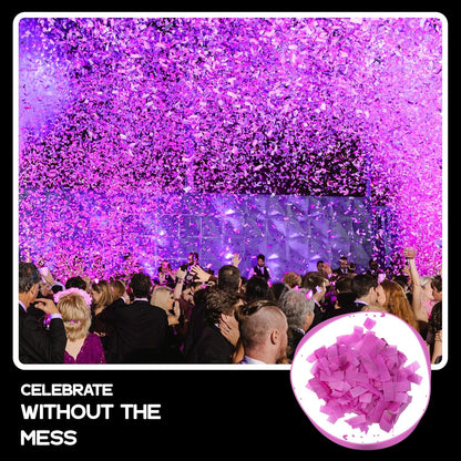 Ultimate Confetti, Multicolor Biodegradable Confetti - Rectangular Fluttering Tissue Paper Confetti for Cannon and Launcher use - Best for Holidays, Birthday, Wedding, and Parties - 1 lb, 16 oz