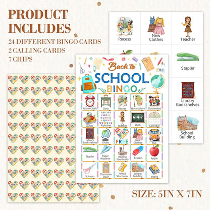 Book Bingo Game, Reading Party Bingo Cards Set, Read Themed Party Games Supplies for Book Lovers, Adults Family Friends Holiday Activities Favors Decorations for 24 Player, 01