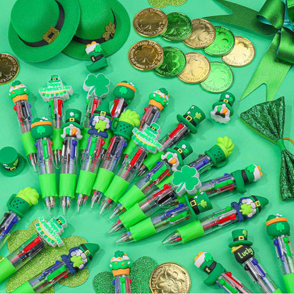 CZWZ 20Pcs Mini Multicolor Pens in One 4-in-1 Cute Pens Bulk for Kids, Fun Kawaii Ballpoint Pens for Birthdays and Children's Party Favors Gifts Teacher School Supplies