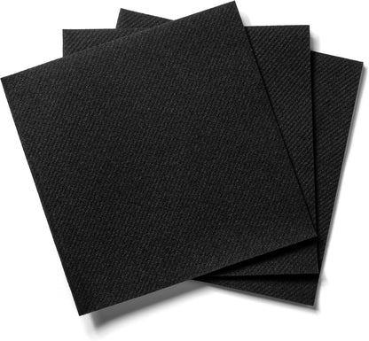 AH AMERICAN HOMESTEAD Cocktail Napkins-Disposable Beverage/Bar Napkins-White Linen-Like Square Napkins-Eco-Friendly & Compostable-Everyday Use, Party or Wedding 4.75inch x 4.75inch (100 Count, White)