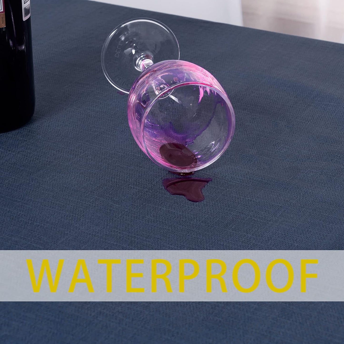 sancua Clear Plastic 100% Waterproof Tablecloth - 54 x 78 Inch - Vinyl PVC Rectangle Table Cloth Protector Oil Spill Proof Wipe Clean Table Cover for Dining Tables, Parties & Camping, Crystal Clear