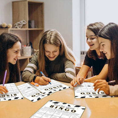 Graduations Bingo Cards, Find The Guest Bingo Game Cards, Graduation Game for 24 Players, Grad Party Ice Breaker Games, Graduation Celebration Party Supplies