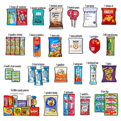 CRAVEBOX Snacks Box Variety Pack Care Package (45 Count) Treats Gift Basket Adults Kids Grandkids Guys Girls Women Men Boyfriend Birthday Cookies Chips College Student Office School Graduation