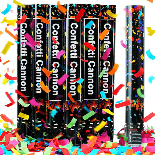 16in Biodegradable Confetti Poppers,Confetti Cannons Bulk with Colorful Confettis Design for Graduation Party Favor Supplies 2026,Birthday Holiday,World Cup Party Graduation Decorations 2026 (2Pack)