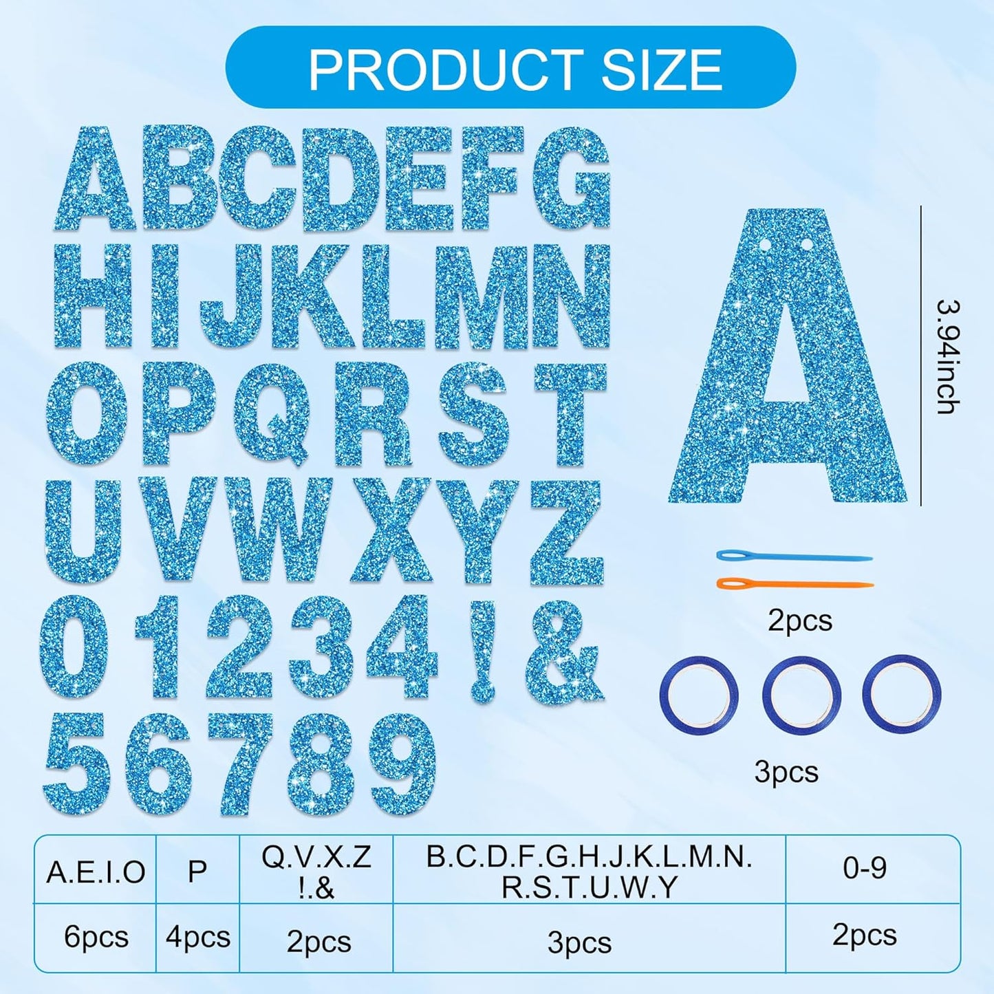 BEISHIDA 116 PCS A-Z DIY Letter Banner Kit Make Your Own Banner Including 111 Letters and Numbers 3 Rope and 2 Threading Device,Customized for Birthday Graduation Wedding Decor Black