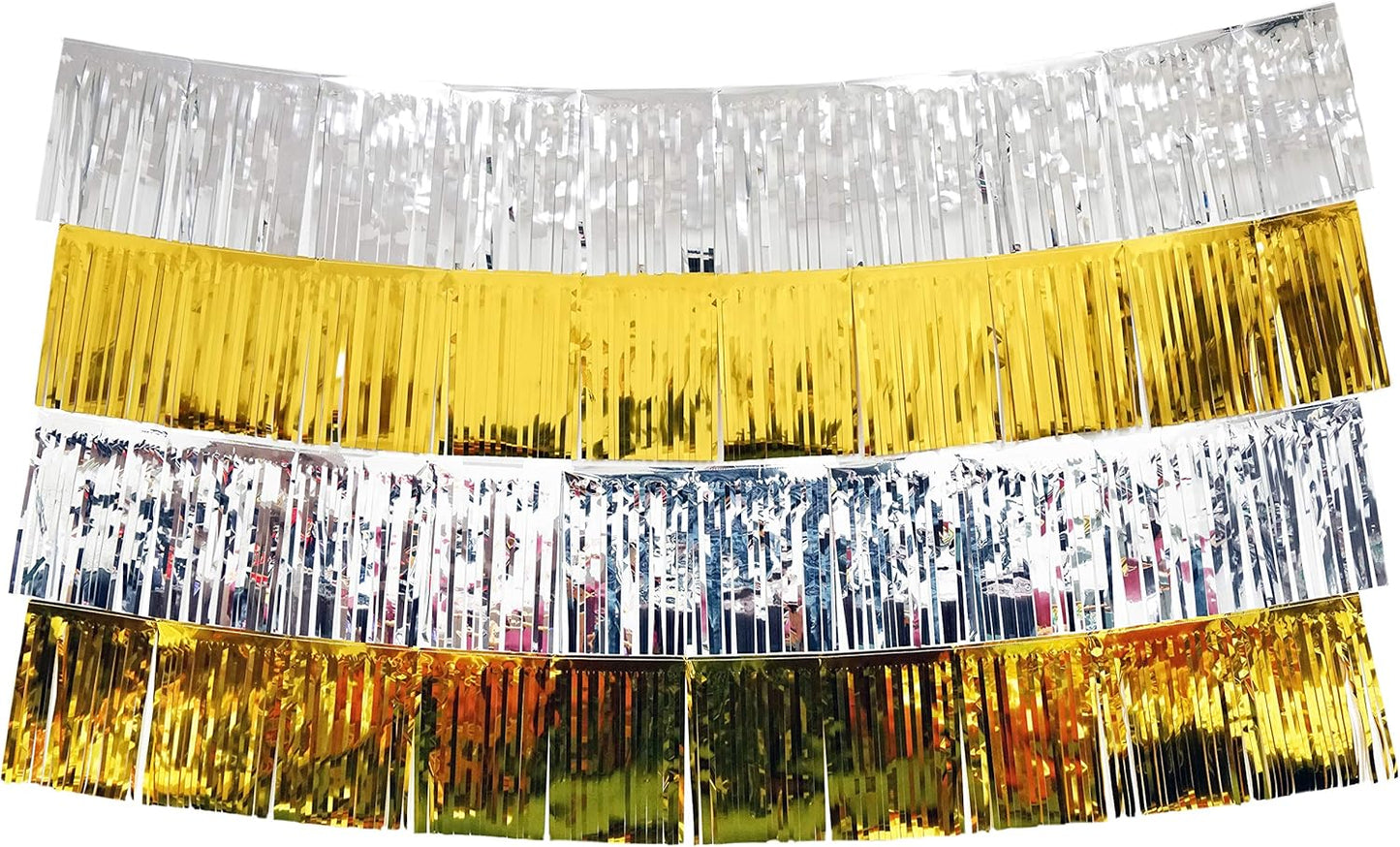 Tissue Paper Fringe Tassel Party Garland - Perfect Backdrop for All Events & Occasions (6-Count, Pastel Mix)