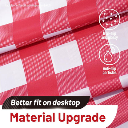 Plastic Table Cloth, 310 Ft X 54 in Disposable Tablecloth White Plastic Tablecloth with Any Cut Sliding Cutters Premium Table Cover Roll for Picnics, Parties, Birthdays, Weddings
