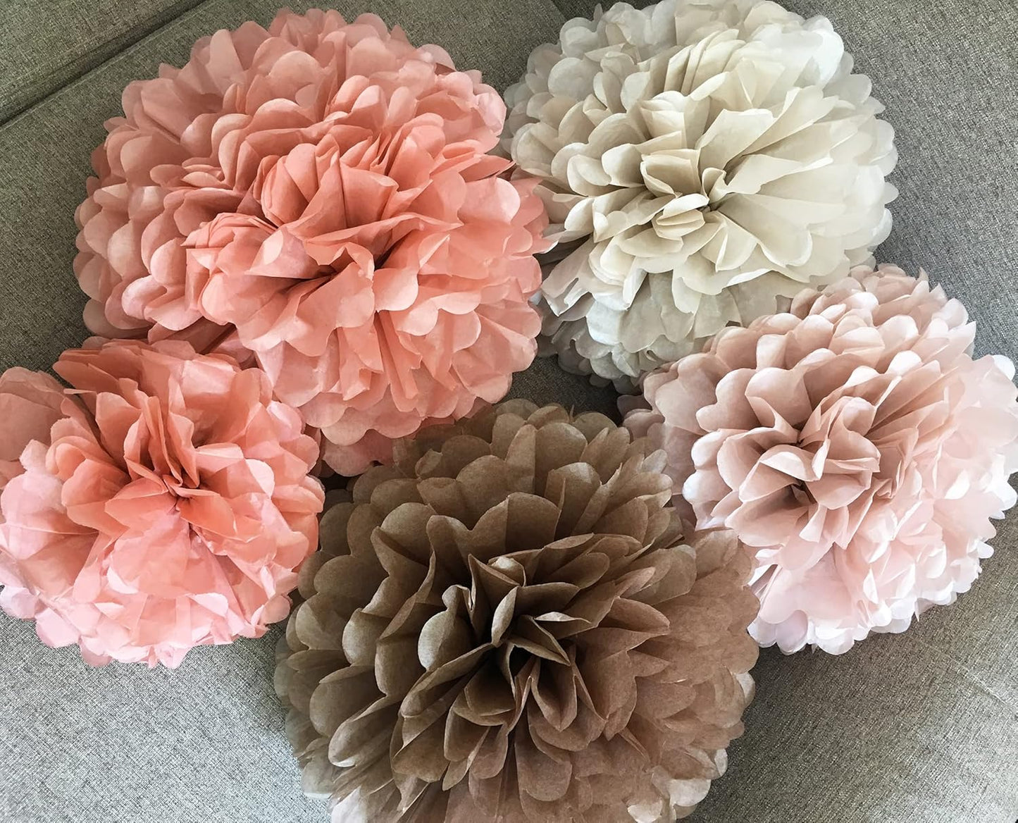 20-Piece Tissue Paper Pom Poms - Hanging Decorations Tissue Paper Flowers for Bridal Wedding Shower Bachelorette Birthday Engagement Party (Burgunday + Boho Green)