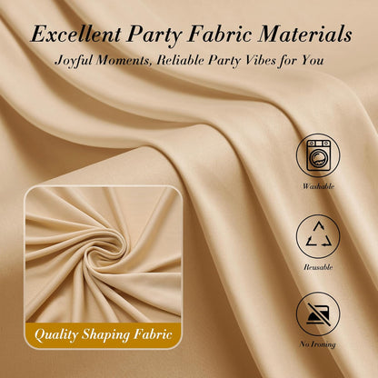 10 ft x 10 ft Wrinkle Free White Backdrop Curtains for Wedding Parties, Polyester Photography Backdrop Drapes for Birthday Parties Stage Backdrop Stand, 2 Panels 5x10FT Background Curtains