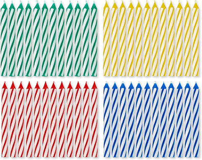 American Greetings Birthday Candles, Small White Spiral (48-Count)