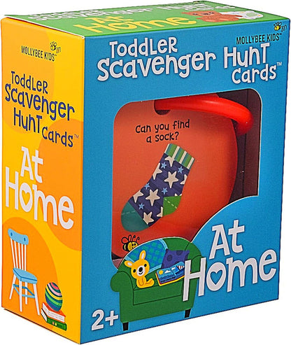 MOLLYBEE KIDS Preschool Outdoor Scavenger Hunt Cards at Home, Gifts for Ages 3, 4