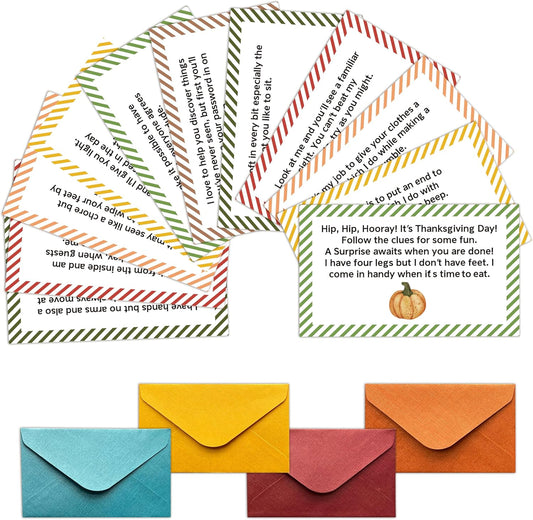 Thanksgiving Scavenger Hunt Games, Fall Holiday Treasure Hunt Clues Game Cards, Thanksgiving Party Games for Family Friend Groups, Fall Theme Party Decorations Supplies Favors，04