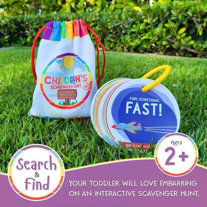 Children's Scavenger Hunt | Toddler Activities | Games for 2, 3 Year Old's & Up | Kids Educational Scavenger Hunt Cards (Outdoor Edition)