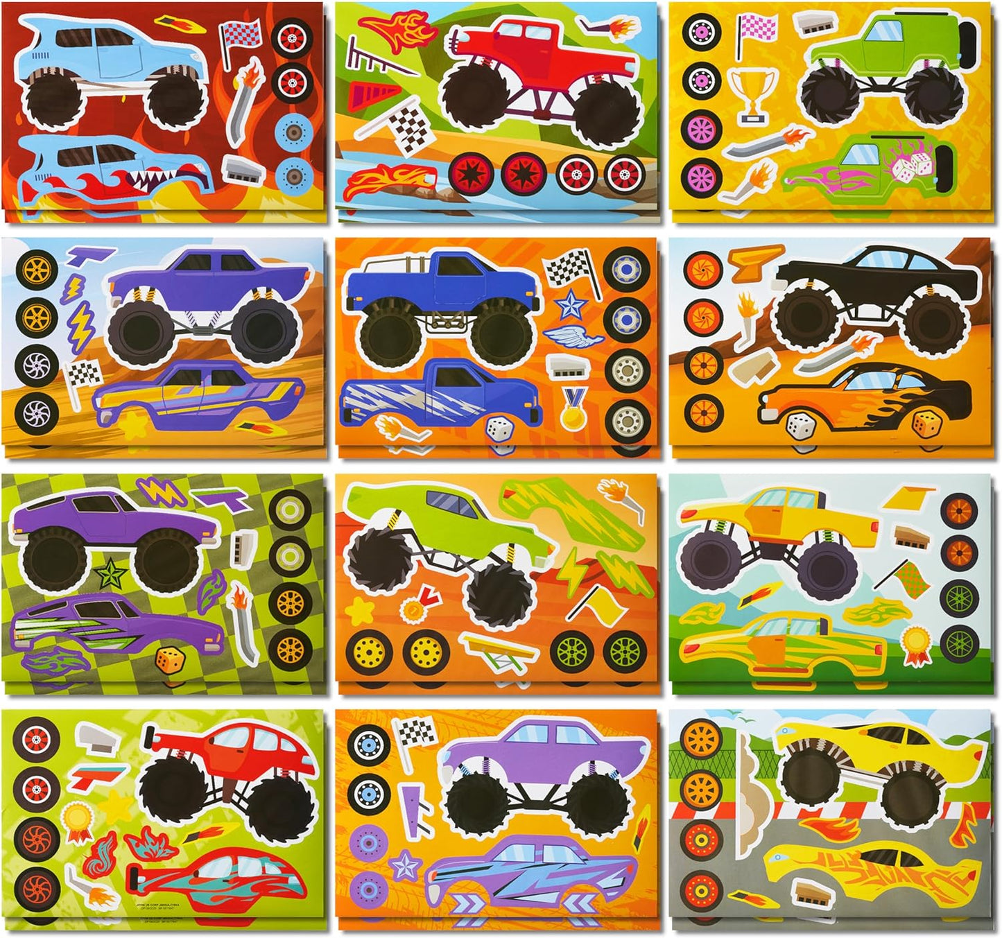 JOYIN 24 Sheets 9"x6" Make a face Stickers for Kids, Make Your Own Stickers with Unicorn, Dinosaur, Sea and Safari Animals, Party Favors Kids Crafts, Goodie Bags Stuffers Classroom Activities
