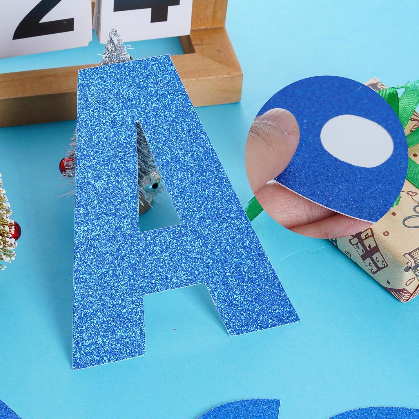 DIY Banner Kit with Letters Glitter Banner Letters Customizable Birthday Banners Graduation Banner Custom Party Hanging Banner for Graduation Wedding Party Baby Shower Decoration(Gold)