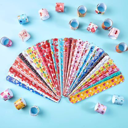 JOYIN 144 Pcs Slap Bracelets for Kids, Bulk Wristbands with Animals, Friendship, Heart, Party Favors, Classroom Prizes Birthday Exchanging Gifts,Goodies Bag Stuffers Fillers