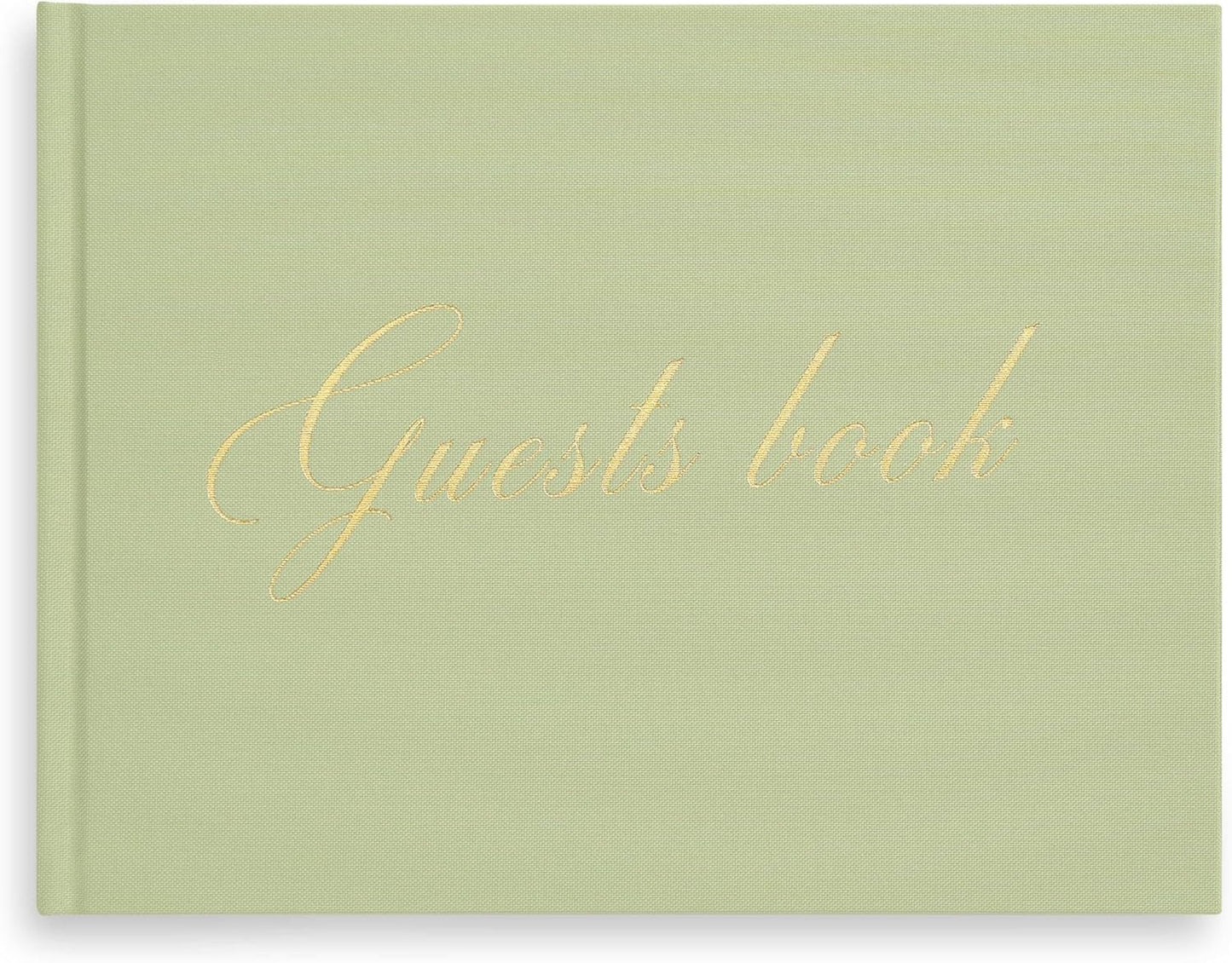 &And Per Se White Wedding Guest Book with Photo Spots – Elegant Hardcover Sign-in Book for Weddings, Baby Showers & Special Events – Blank & Lined Memory Keepsake Album