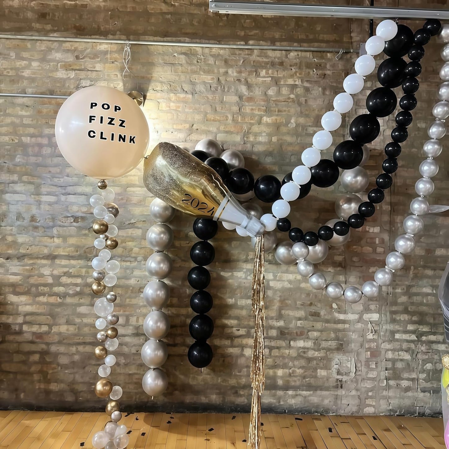 Gold Quick Link Balloons, 60PCS Linking for Balloon Wall Arch Chains, 6inch Linkable for Wedding Birthday Baby Shower Engagement Graduation Party Decorations