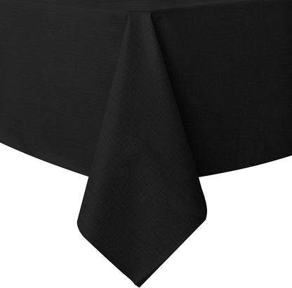 sancua Clear Plastic 100% Waterproof Tablecloth - 54 x 78 Inch - Vinyl PVC Rectangle Table Cloth Protector Oil Spill Proof Wipe Clean Table Cover for Dining Tables, Parties & Camping, Crystal Clear