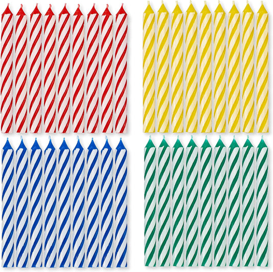 American Greetings Birthday Candles, Small White Spiral (48-Count)