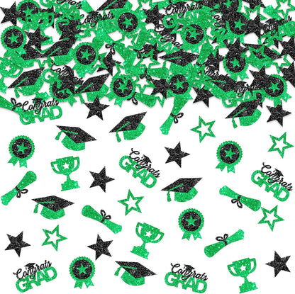 Black and Gold Grad Graduation Decorations 2026 - Pack of 1000, Congrats Grad Graduation Confetti 2026 | Grad Confetti Class of 2026 for Black and Gold 2026 Graduation Decorations, KatchOn