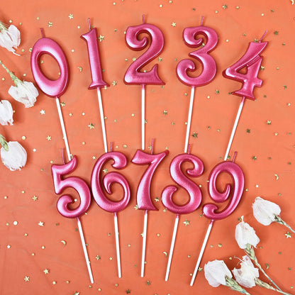 PHD CAKE 2.76 Inch Elegant Gold 1 Number Birthday Candles, Gold Number Candles, Cake Number Candles, Party Celebration