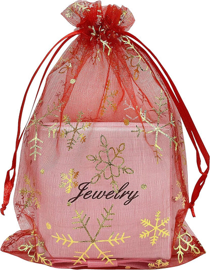 Jexila 120PCS Sheer Organza Bags 5X7 inches Mesh Drawstring Gift Bags Small for Jewelry Wedding Party Baby Shower Favor Bags (Rainbow )