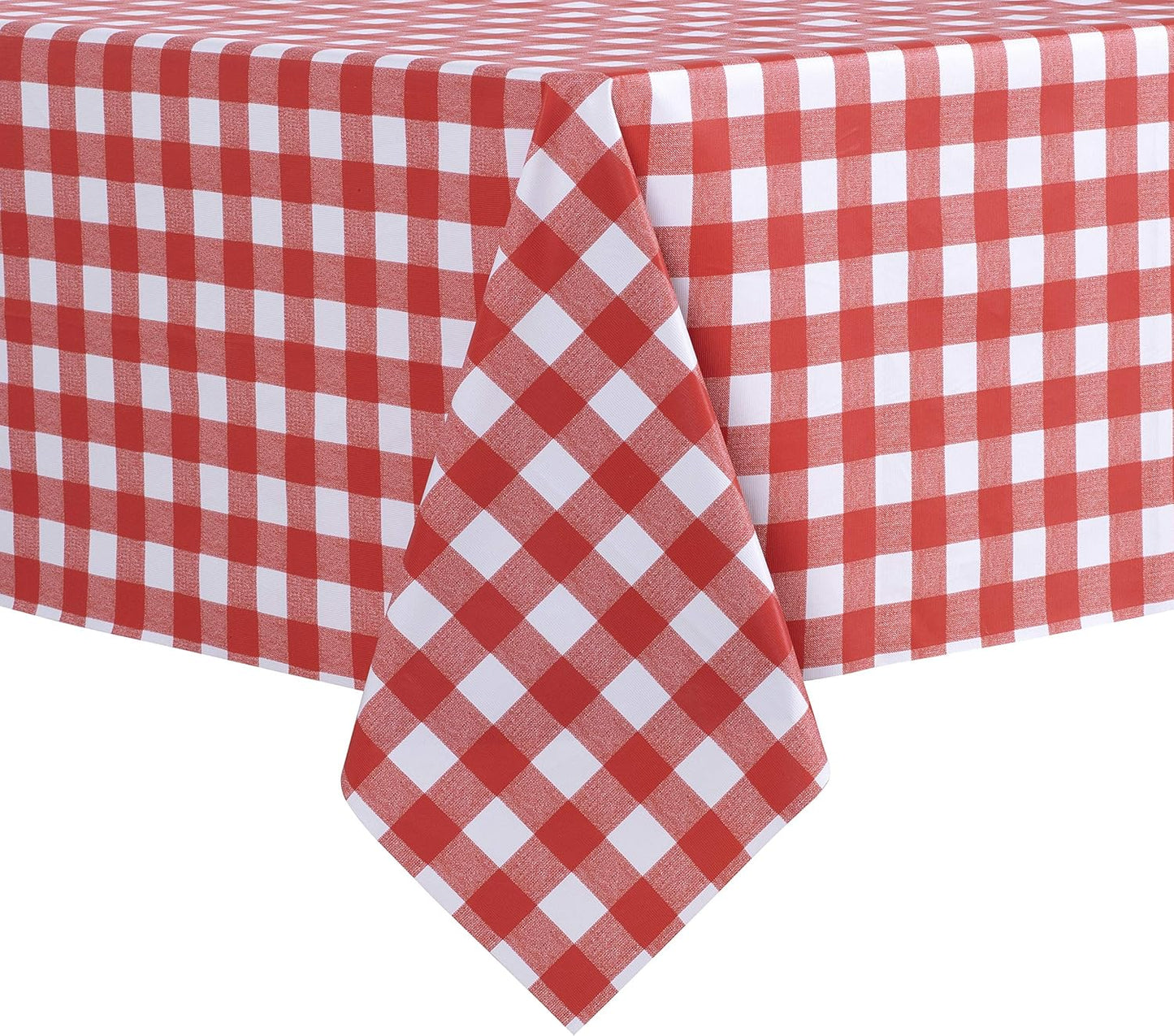 sancua Clear Plastic 100% Waterproof Tablecloth - 54 x 78 Inch - Vinyl PVC Rectangle Table Cloth Protector Oil Spill Proof Wipe Clean Table Cover for Dining Tables, Parties & Camping, Crystal Clear