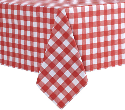 sancua Clear Plastic 100% Waterproof Tablecloth - 54 x 78 Inch - Vinyl PVC Rectangle Table Cloth Protector Oil Spill Proof Wipe Clean Table Cover for Dining Tables, Parties & Camping, Crystal Clear