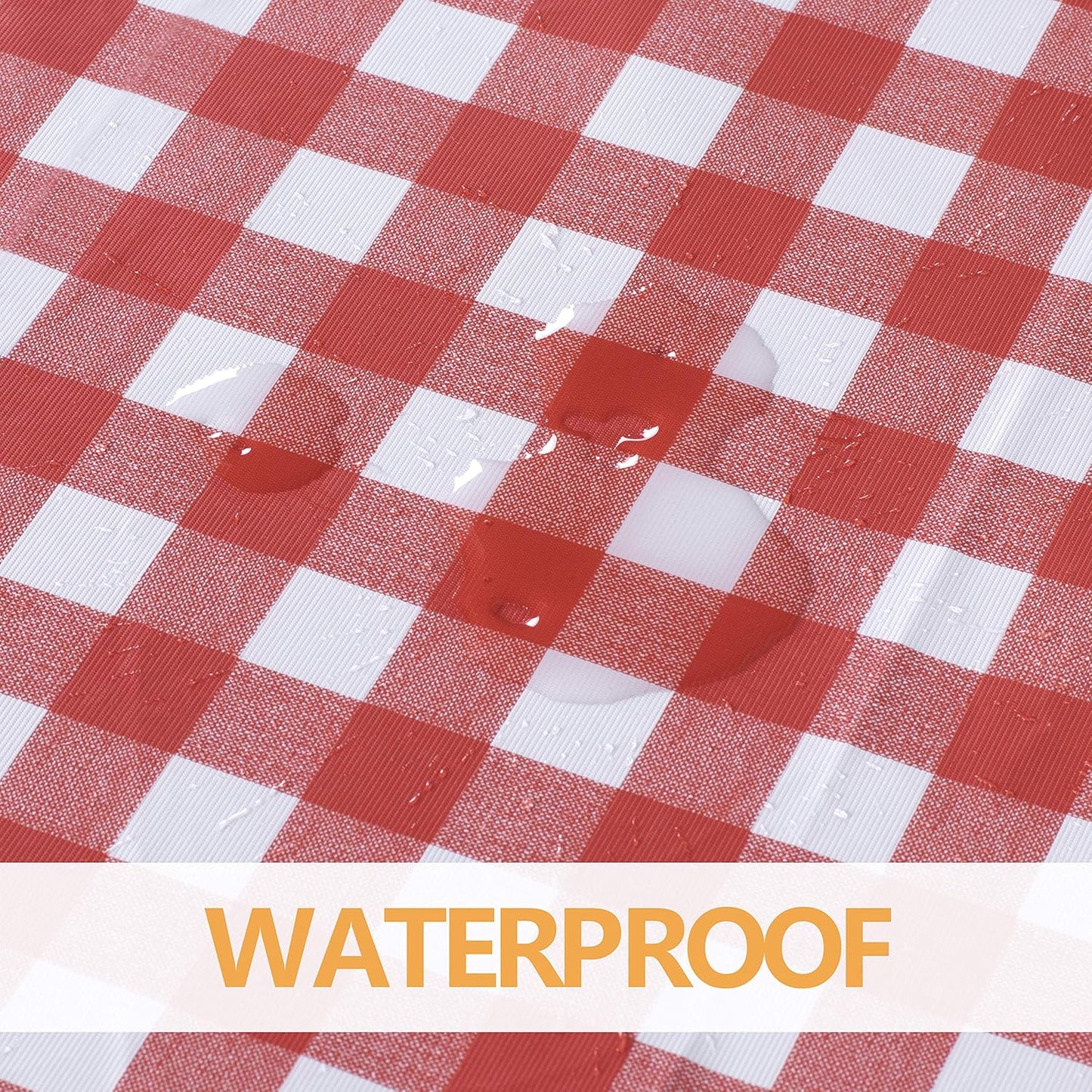 sancua Clear Plastic 100% Waterproof Tablecloth - 54 x 78 Inch - Vinyl PVC Rectangle Table Cloth Protector Oil Spill Proof Wipe Clean Table Cover for Dining Tables, Parties & Camping, Crystal Clear