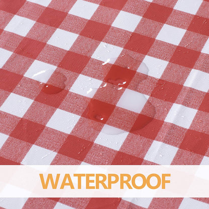 sancua Clear Plastic 100% Waterproof Tablecloth - 54 x 78 Inch - Vinyl PVC Rectangle Table Cloth Protector Oil Spill Proof Wipe Clean Table Cover for Dining Tables, Parties & Camping, Crystal Clear