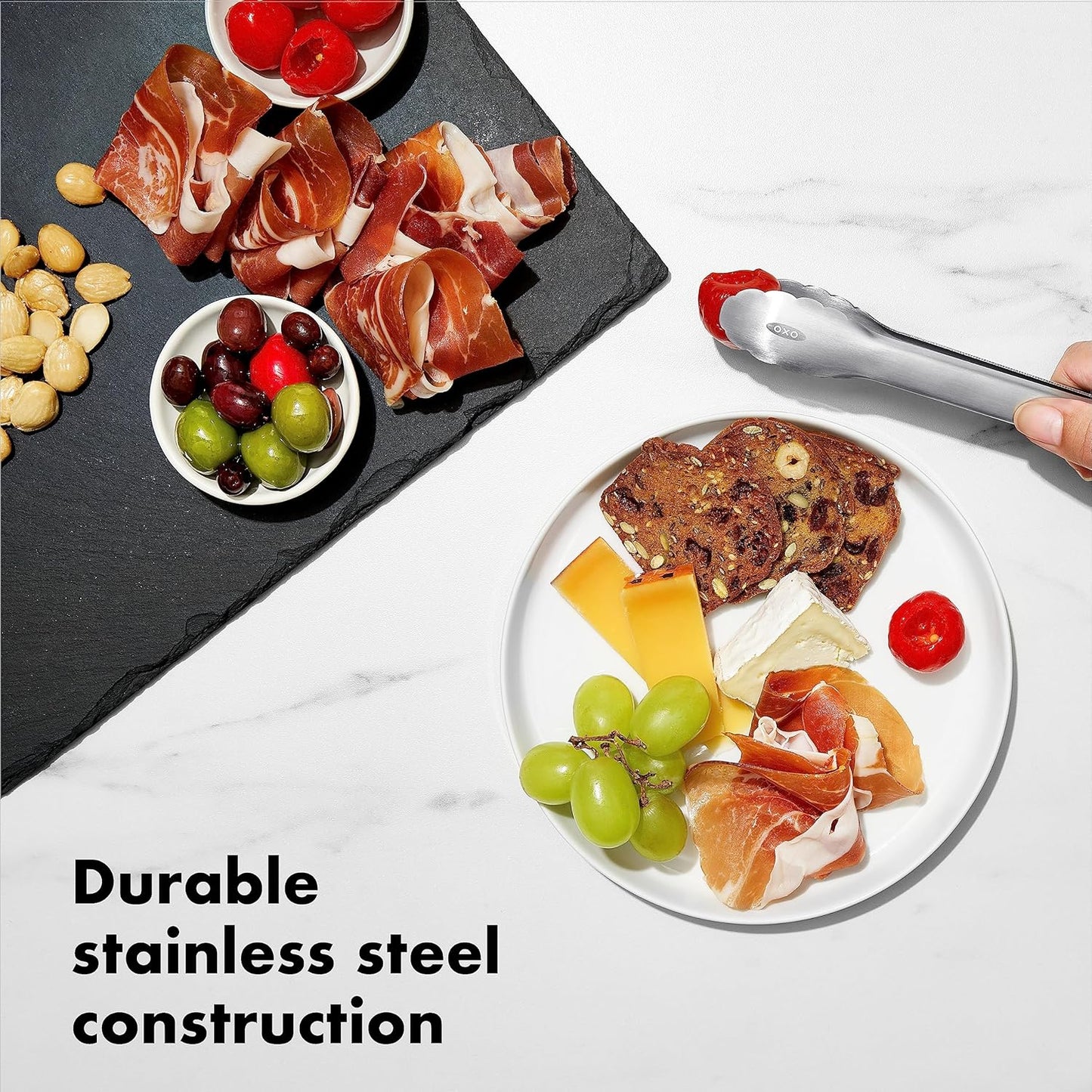 OXO Good Grips 7-Inch Mini Tongs, Stainless Steel