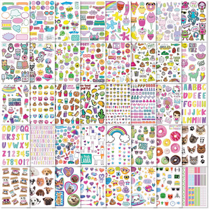 Fashion Angels 1000+ Ridiculously Cute Stickers for Kids - Fun Craft Stickers for Scrapbooks, Planners, Gifts and Rewards, 40-Page Sticker Book for Kids Ages 6+ and Up