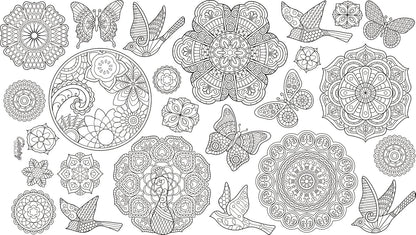 Animal Fun Design – Square Tablecloth 60”X60” – Interactive Coloring Tablecloth for Kids - Poly/Cotton Fabric – Washable and Reusable – DIY Activity for Children and Adults