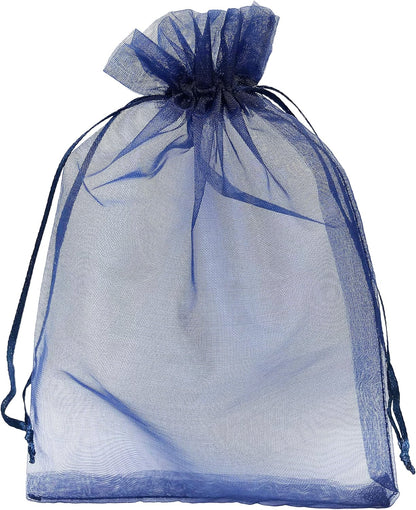 Jexila 120PCS Sheer Organza Bags 5X7 inches Mesh Drawstring Gift Bags Small for Jewelry Wedding Party Baby Shower Favor Bags (Rainbow )