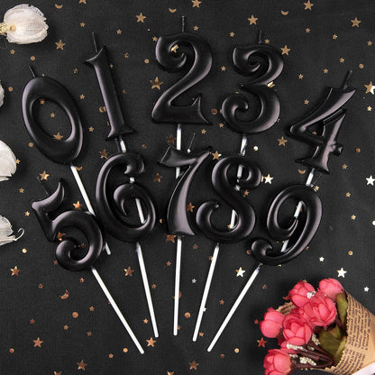 PHD CAKE 2.76 Inch Elegant Gold 1 Number Birthday Candles, Gold Number Candles, Cake Number Candles, Party Celebration