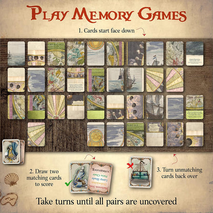 Word Treasures – Pirate Toys and Scavenger Hunt Games for Kids | Ages 4-8+, 1-4 players | Use for Sight Word Games, a Treasure Hunt, Memory Games or Puzzles for Kids Ages 4-8 | A Replayable Adventure!