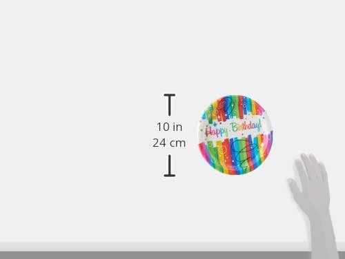Multicolor Rainbow Ribbons Birthday Paper Party Hats (Pack Of 8) - Vibrant Paper Hats, Perfect For Kids & Adults - One Size Fits All