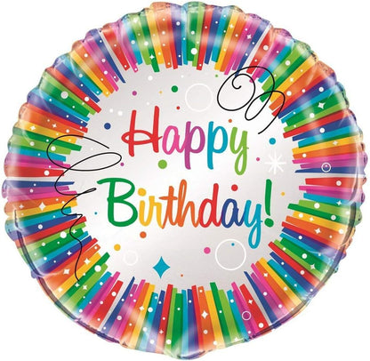 Multicolor Rainbow Ribbons Birthday Paper Party Hats (Pack Of 8) - Vibrant Paper Hats, Perfect For Kids & Adults - One Size Fits All