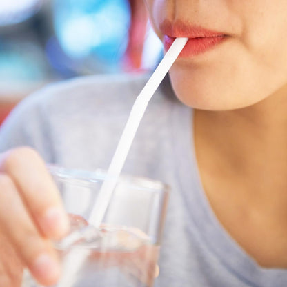 KTOB 200 Count Eco-friendly Bendable Compostable PLA Straws | 8.25" Plasticless Biodegradable Flexible Drinking Straws
